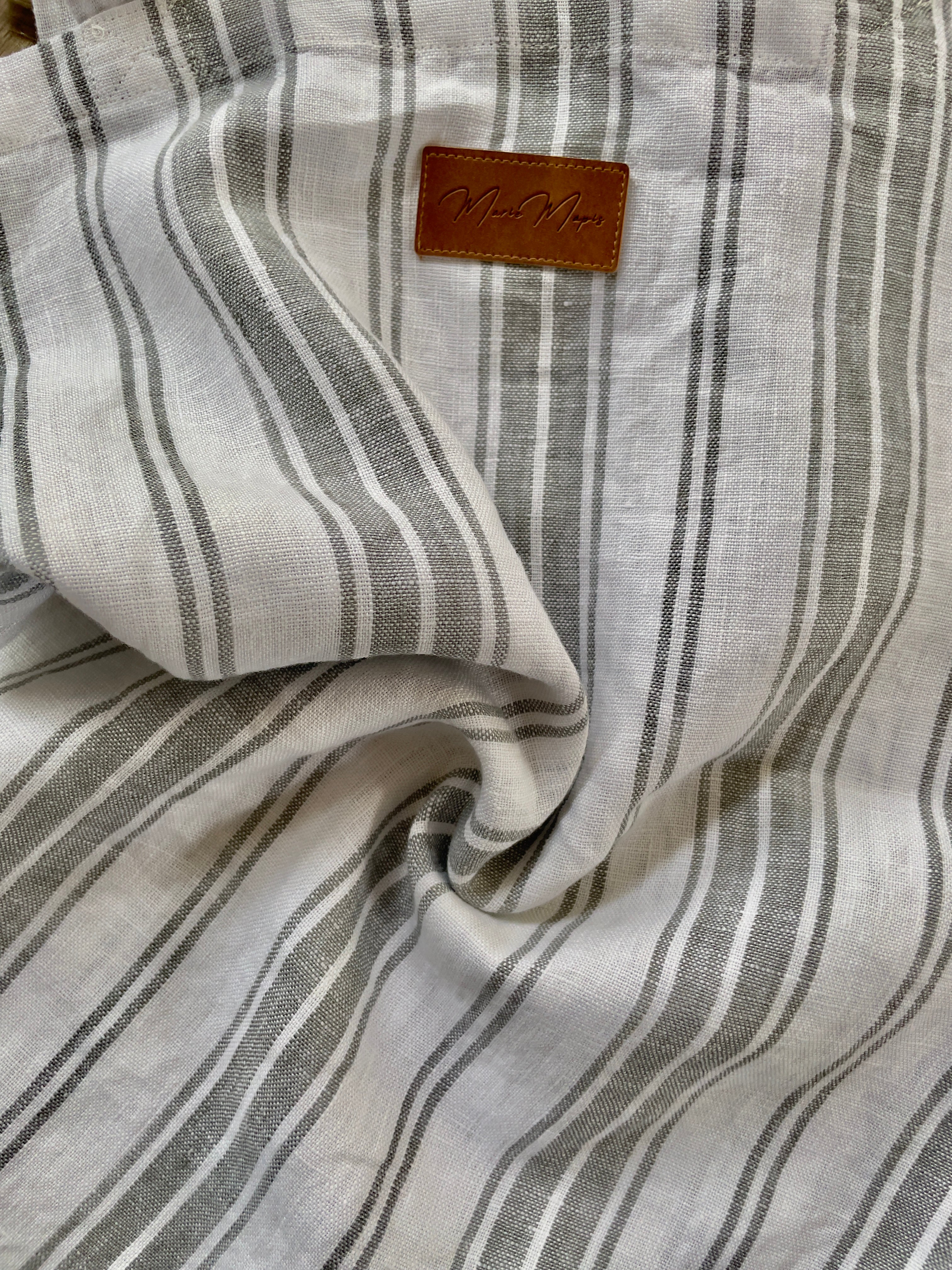 Regatta Stripe Linen Tote