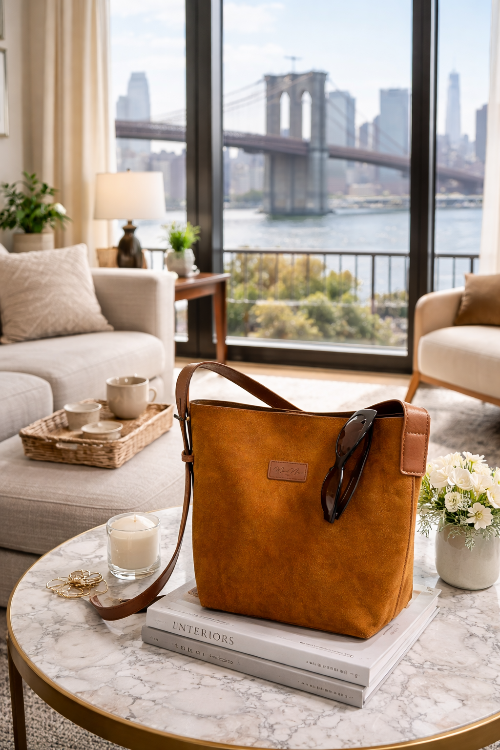 Vegan Suede Leather Bags